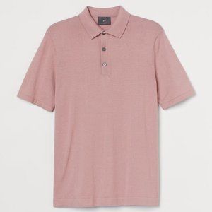 NWOT H&M Slim Fit Fine Knit Polo Size XS
